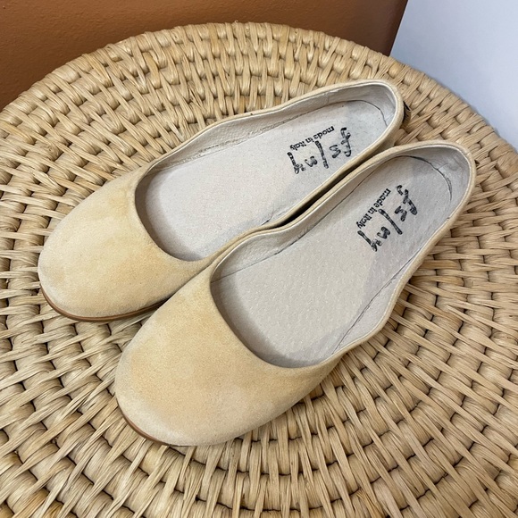 French Sole FS/NY Sloop Ballet Flats in Nude Suede Women’s Size 6.5 - Picture 5 of 12